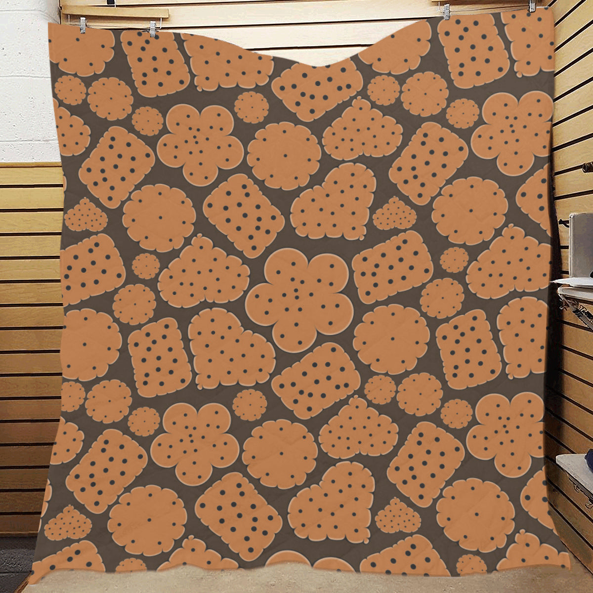 Cracker Pattern Print Design 01 Premium Quilt