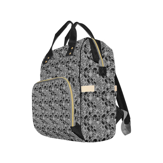 Skull Tattoo Design Print Diaper Bag Backpack