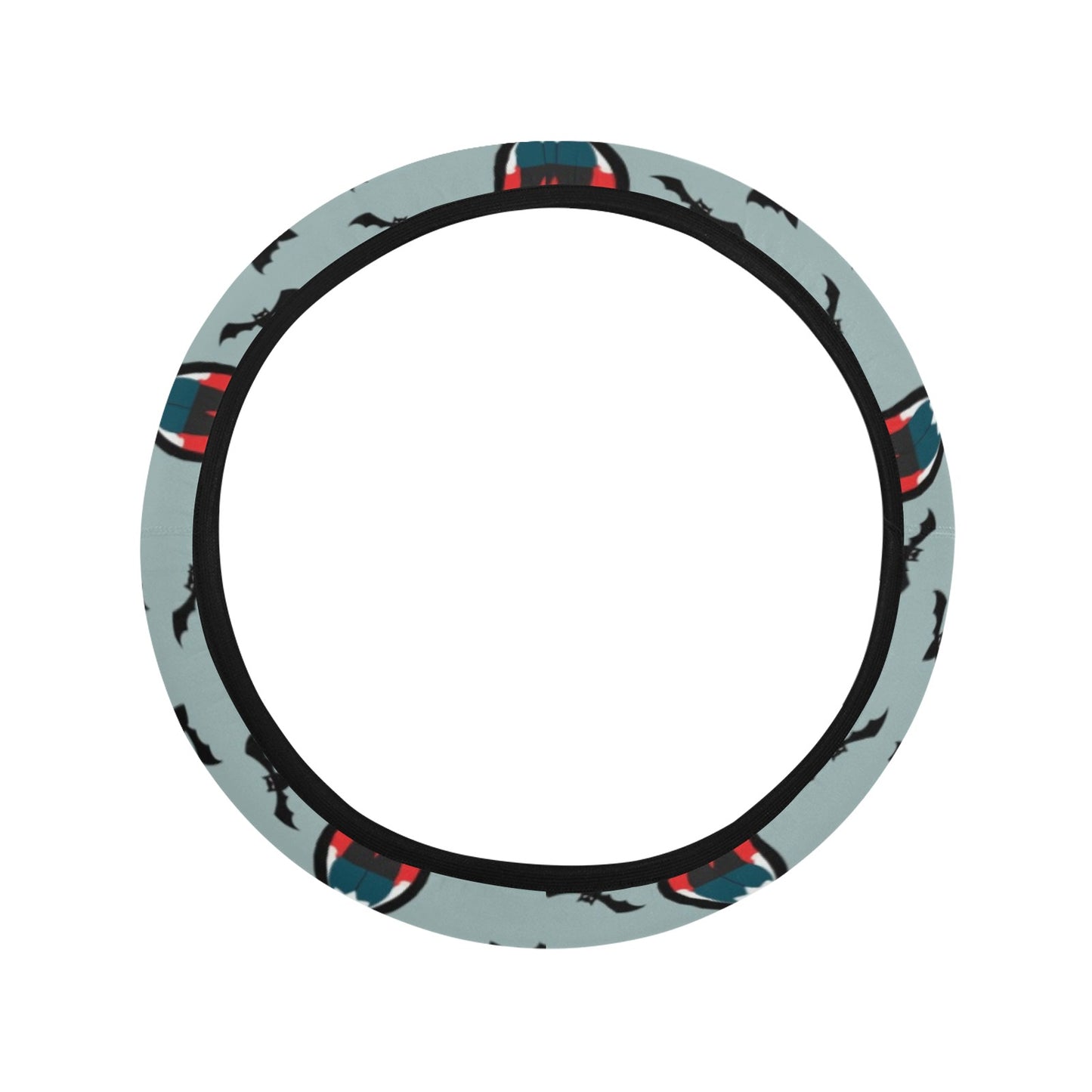 Vampire Print Design LKS304 Steering Wheel Cover with Elastic Edge