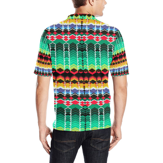 Serape Print Design LKS307 Men Polo Shirt