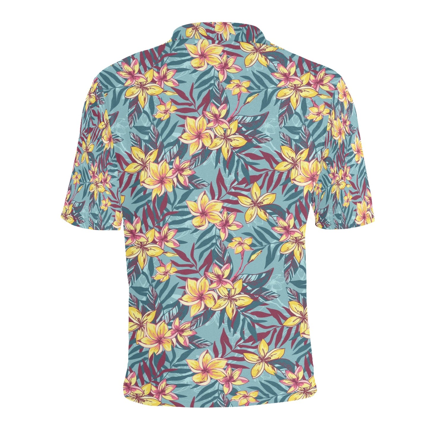 Summer Floral Print Design LKS304 Men Polo Shirt