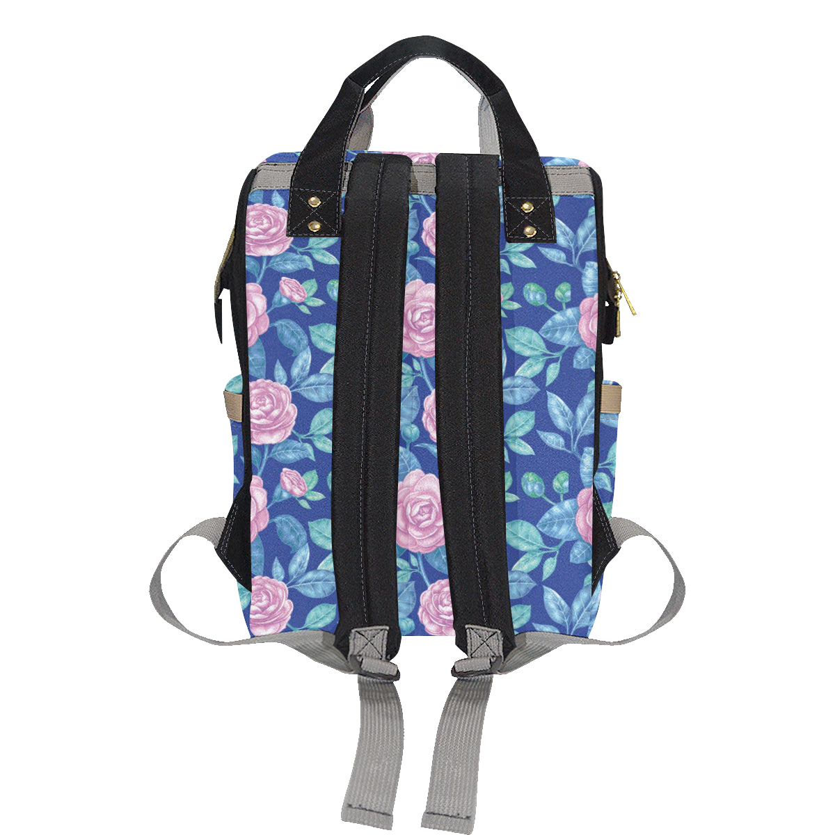 Camellia Pattern Print Design CM05 Diaper Bag Backpack