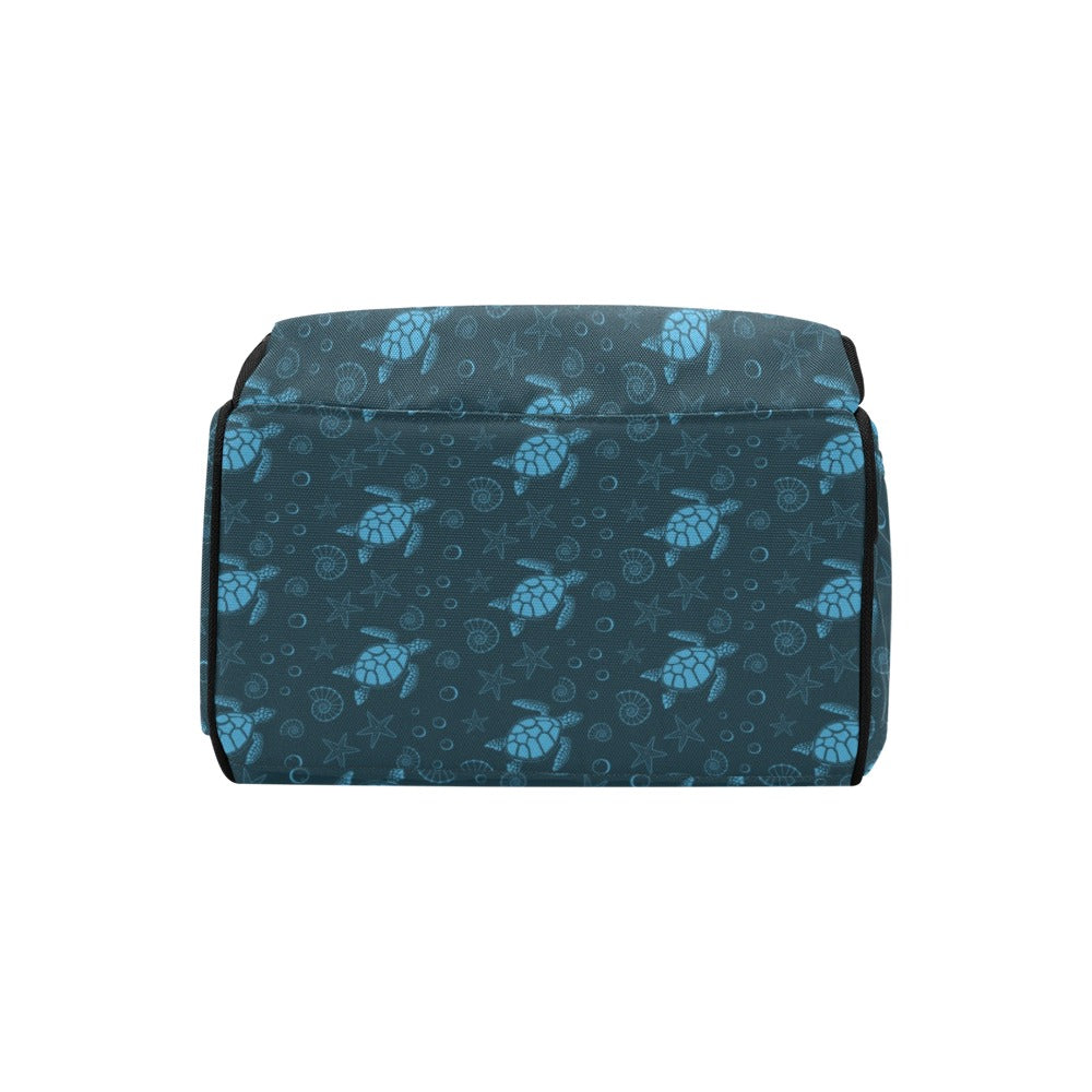 Sea Turtle Print Design LKS308 Diaper Bag Backpack