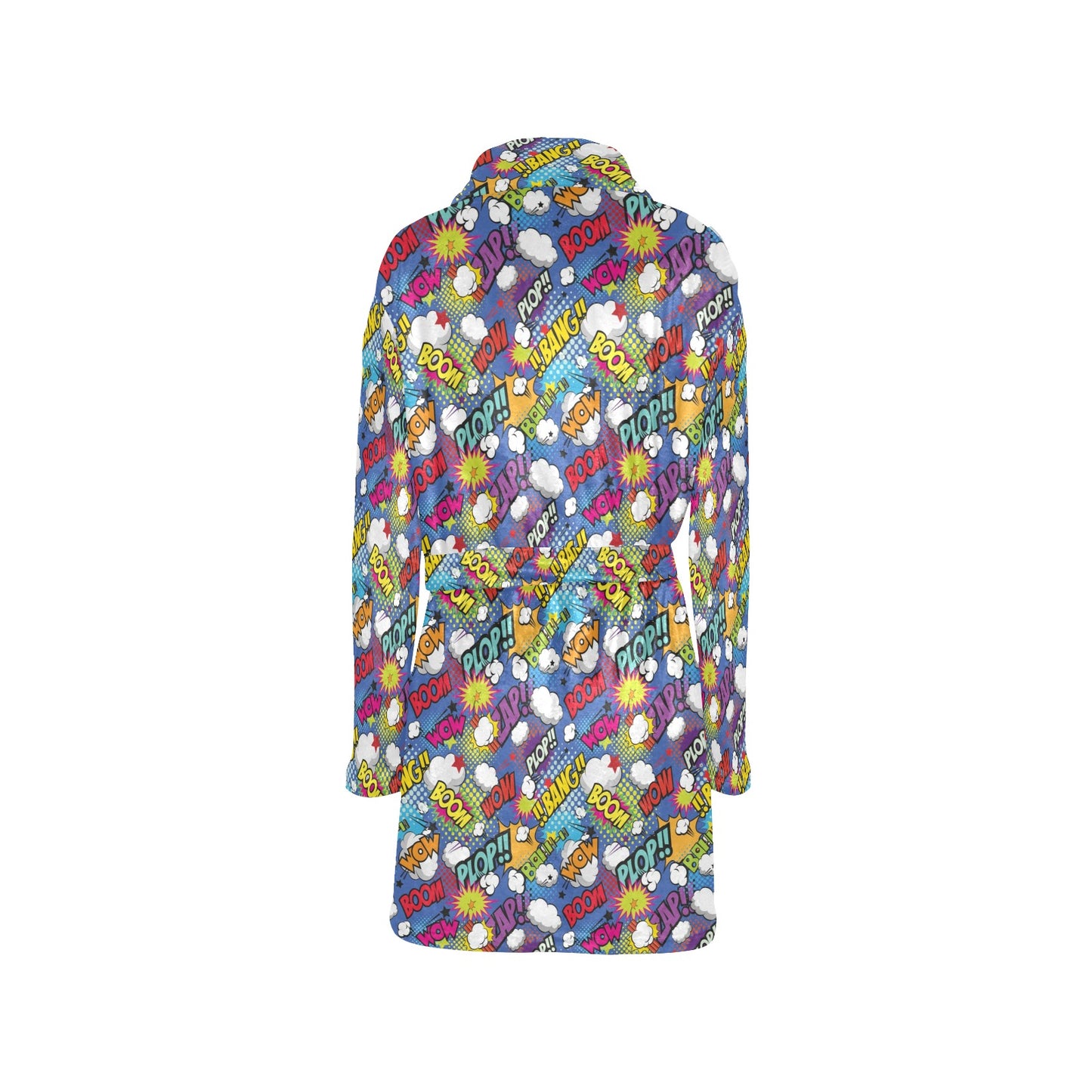 Comic Book Pattern Print Design 02 Women's Fleece Robe