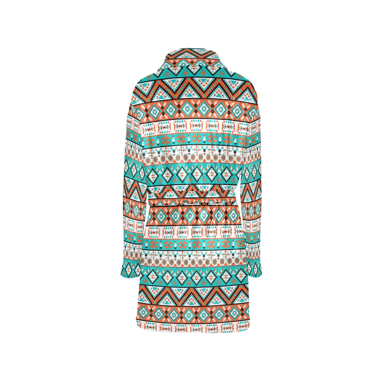 Navajo Style Print Pattern Women's Fleece Robe