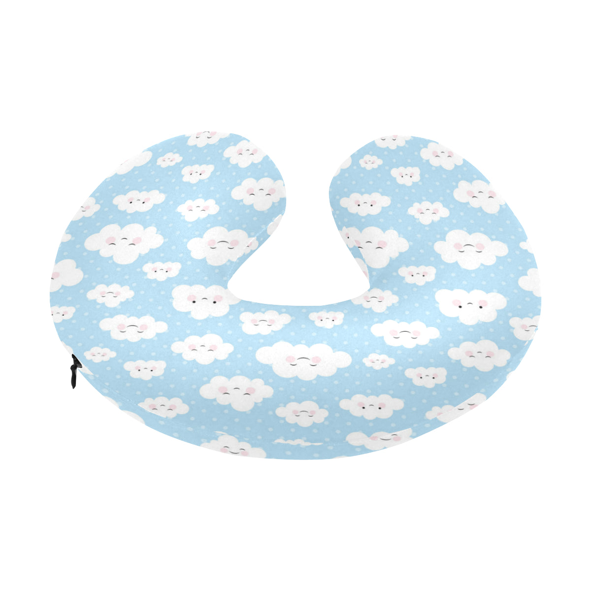 Cloud Pattern Print Design 02 U-Shaped Travel Neck Pillow