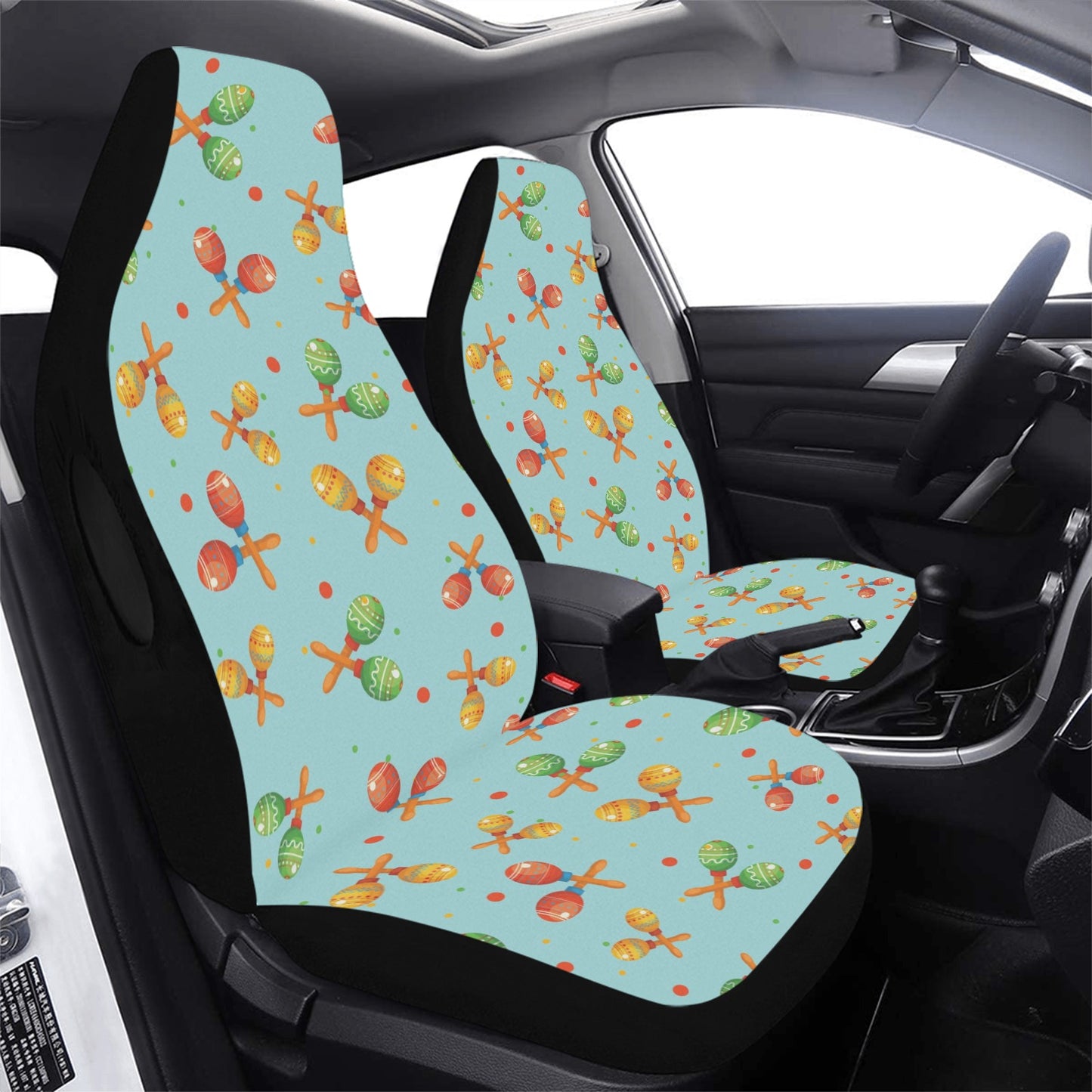 Maracas Print Design LKS402 Car Seat Covers