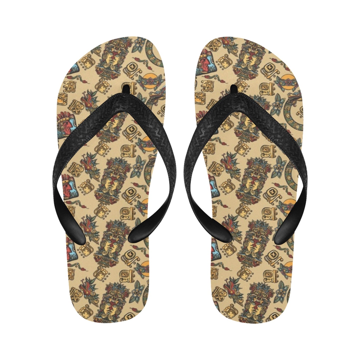 Totem Print Design LKS305 Flip Flops