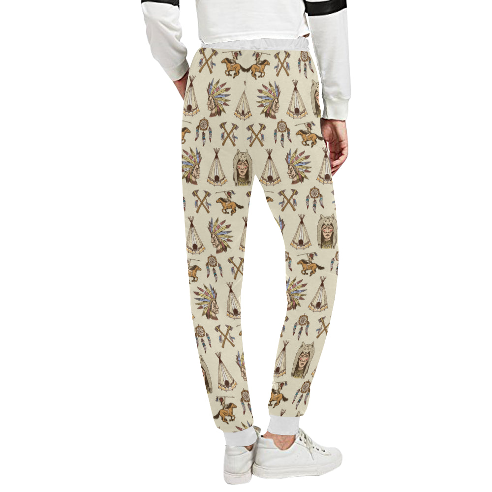 Native Indian Pattern Design Print Unisex Sweatpants