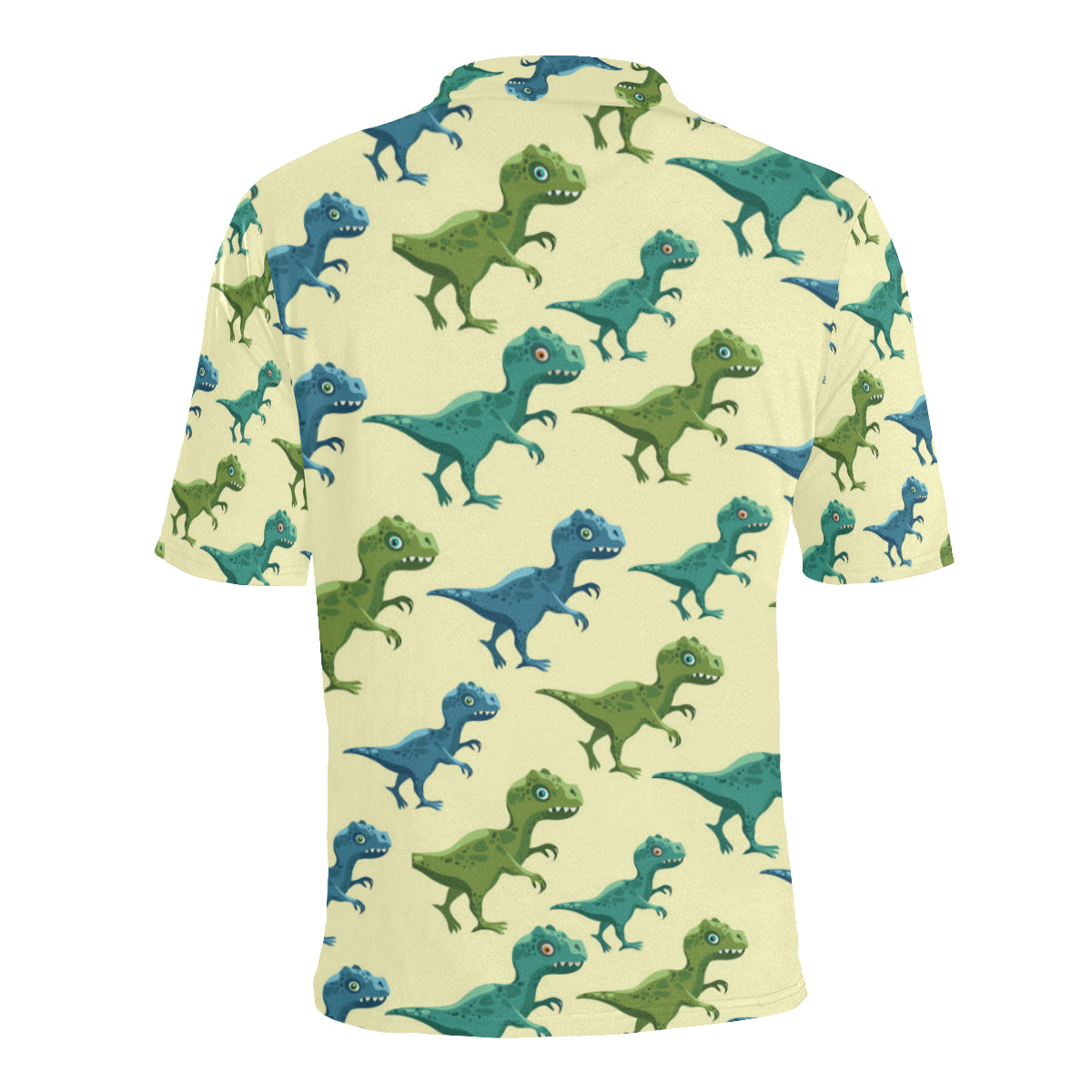 T Rex Pattern Print Design A04 Men Polo Shirt