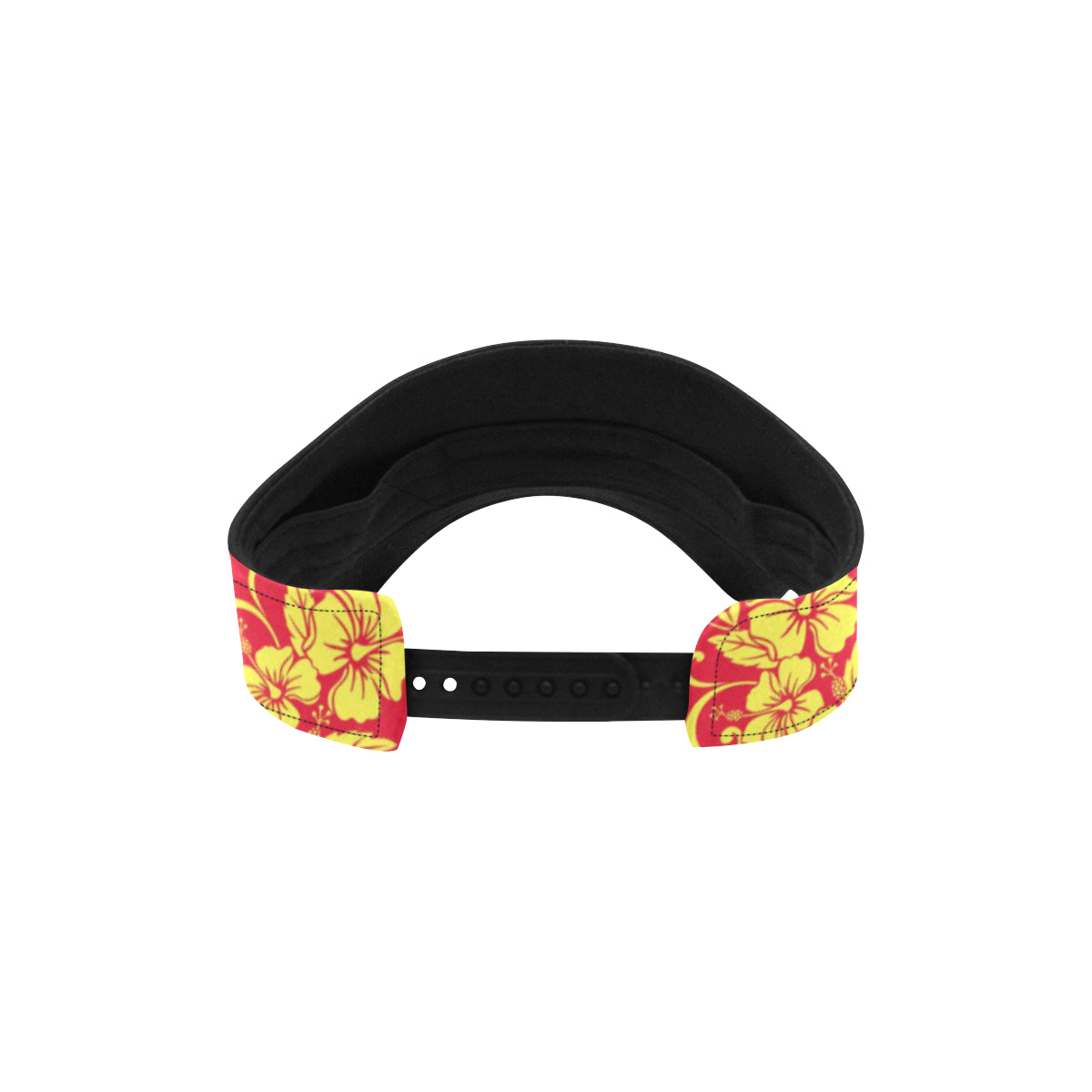 Orange Hibiscus Pattern Print Design HB018 Unisex Sun Visor