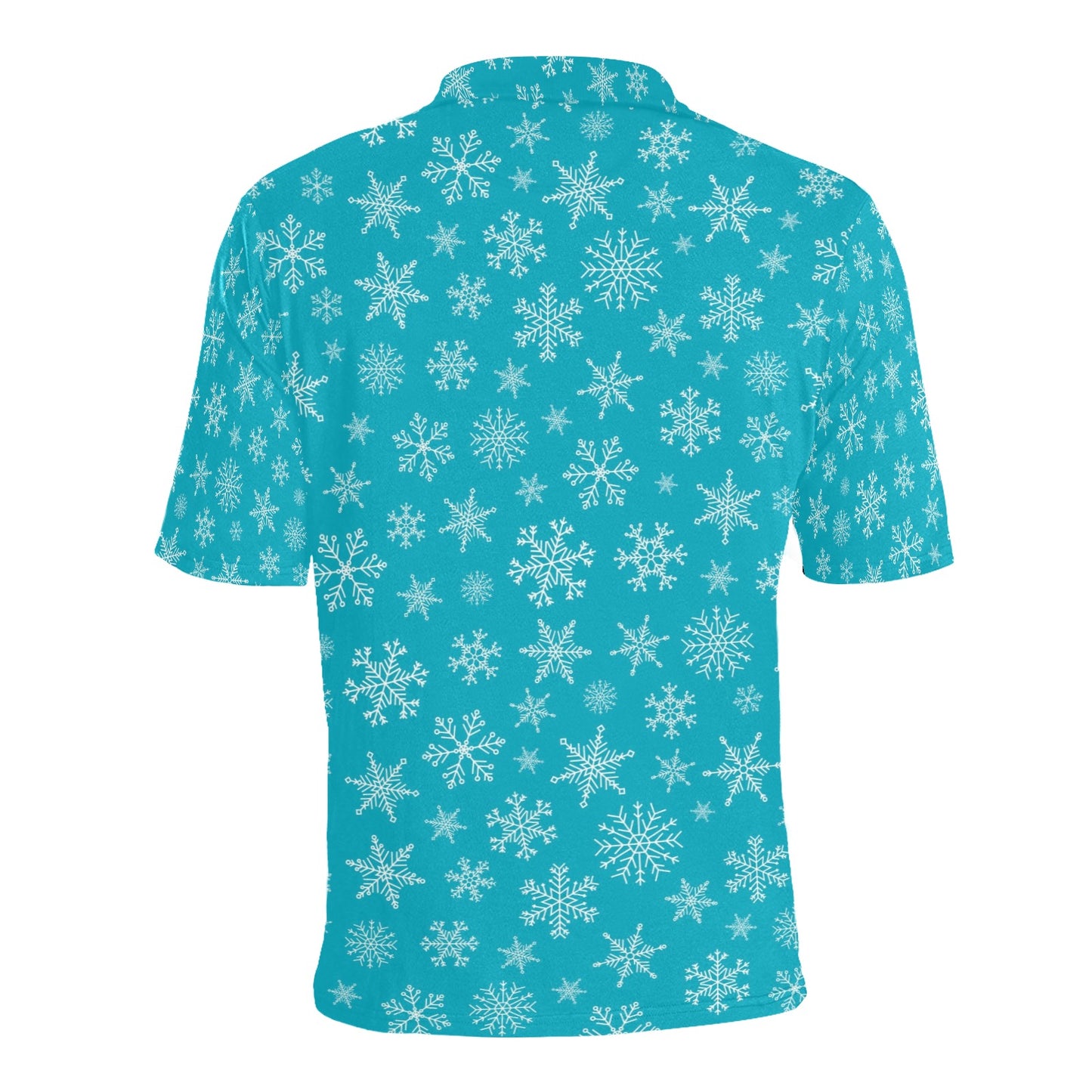 Snowflake Print Design LKS304 Men Polo Shirt