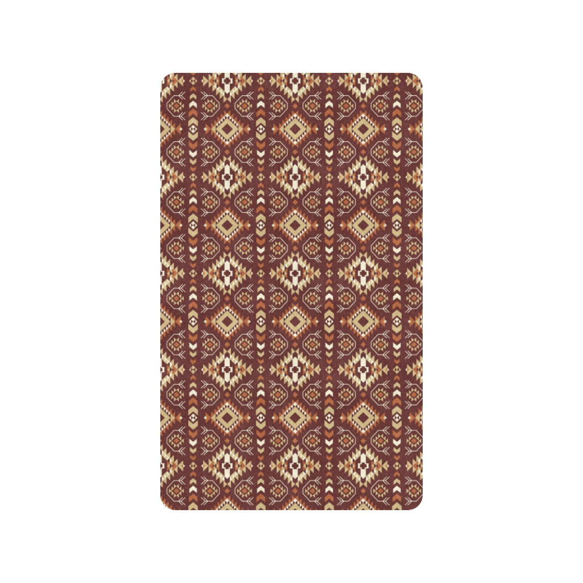 Navajo Native Color Print Pattern Rubber Doormat