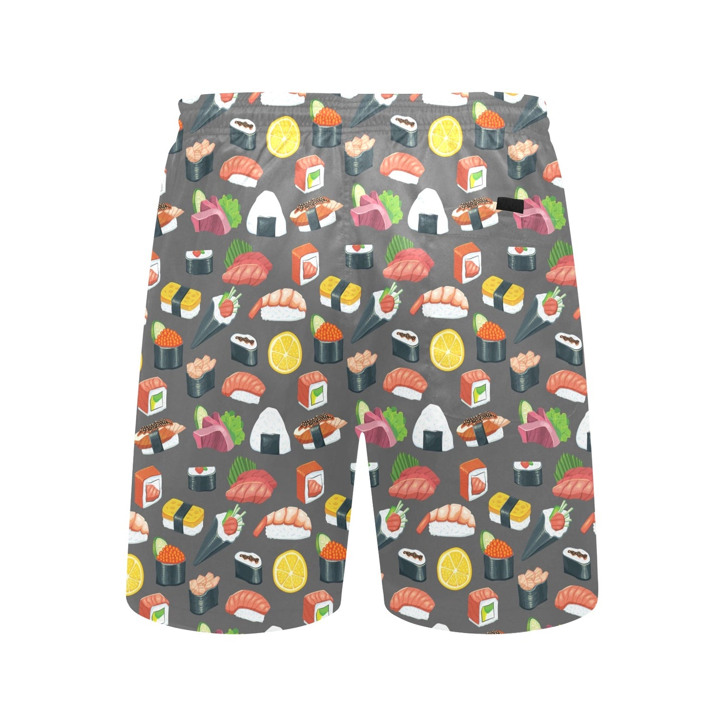 Sushi Pattern Print Men's Swim Trunks Beach Shorts