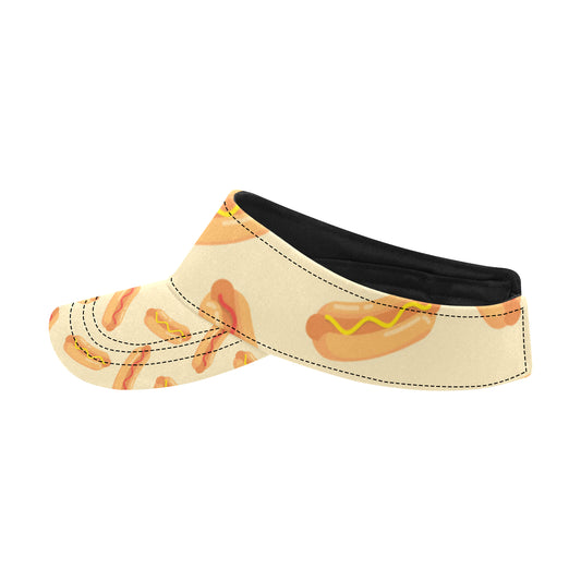 Hot Dog Pattern Print Design 05 Unisex Sun Visor
