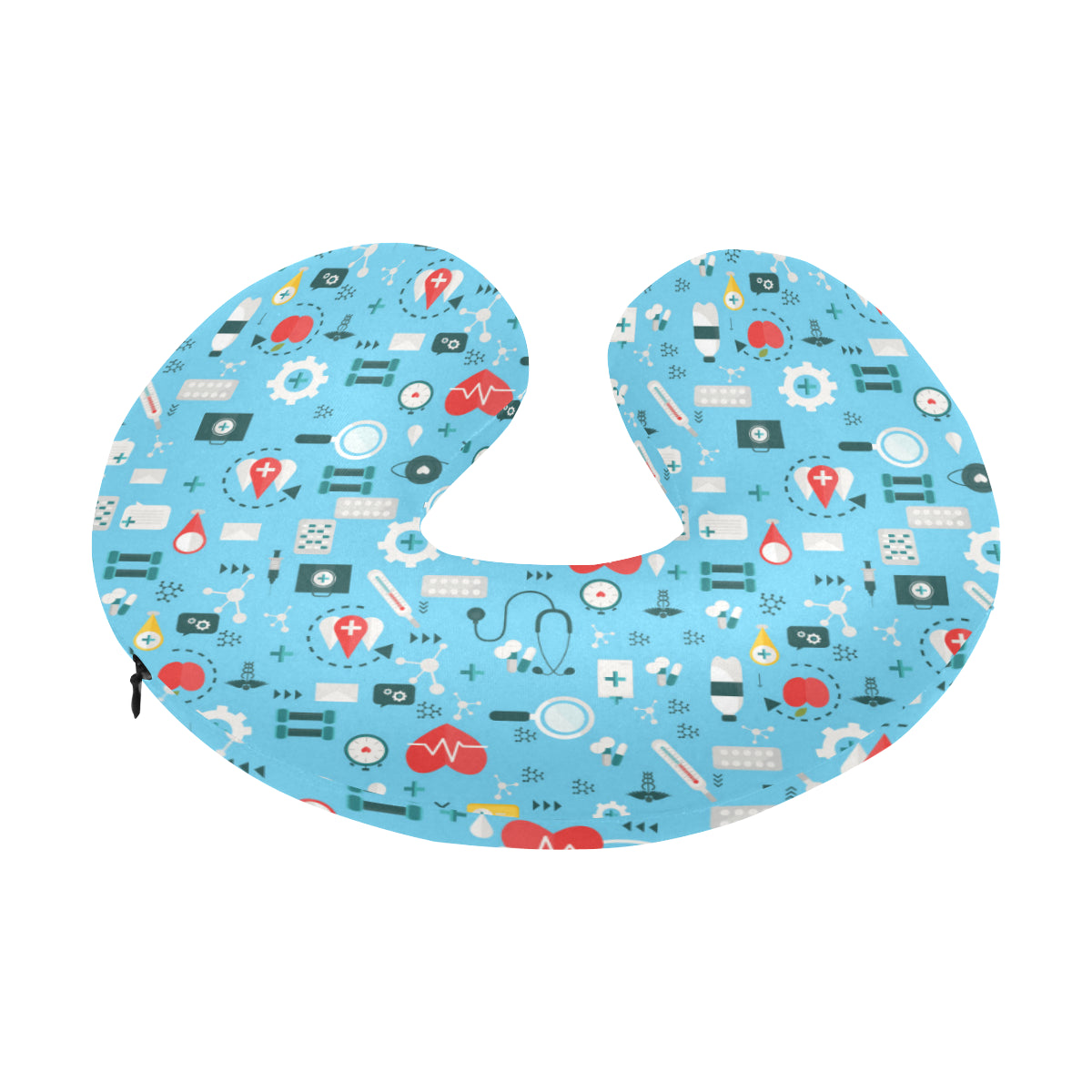 Medical Pattern Print Design 06 U-Shaped Travel Neck Pillow
