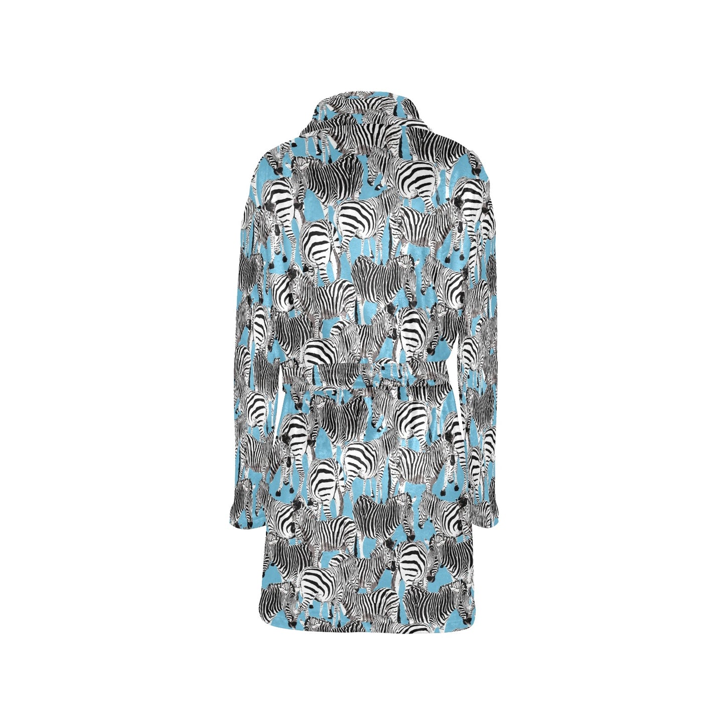 Zebra Print Design LKS305 Women's Fleece Robe