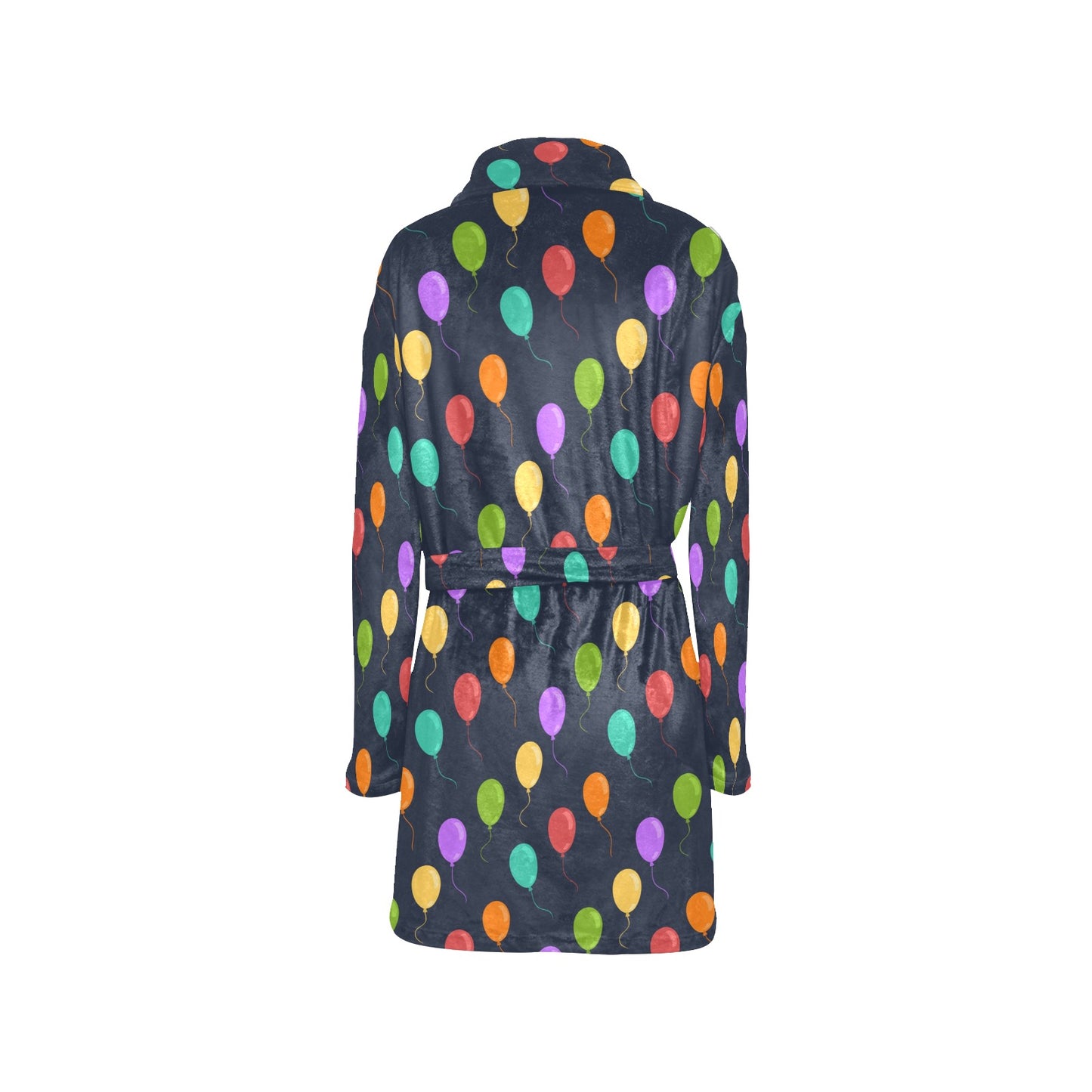 Ballon Colorful Pattern Print Design 03 Women's Fleece Robe