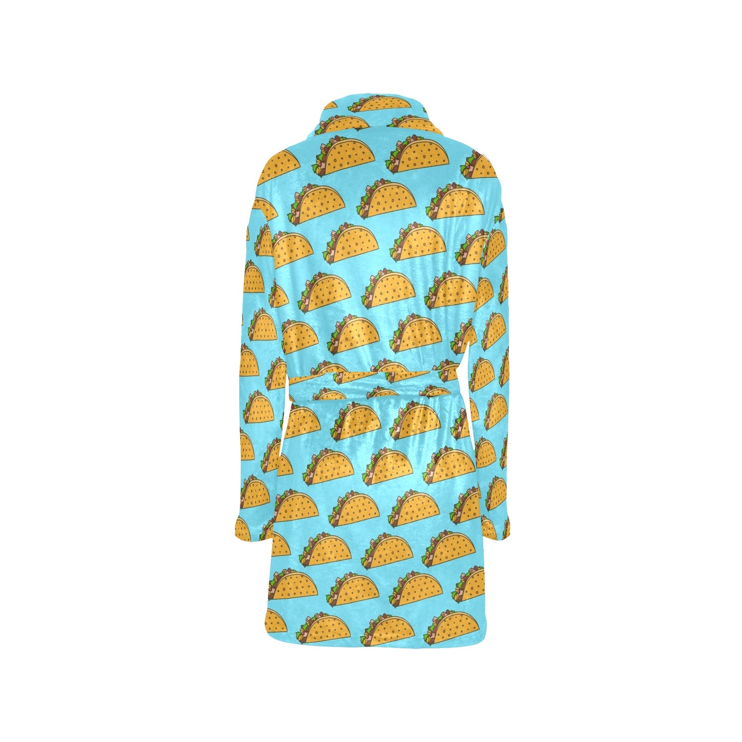 Taco Pattern Print Design TC03 Women's Fleece Robe