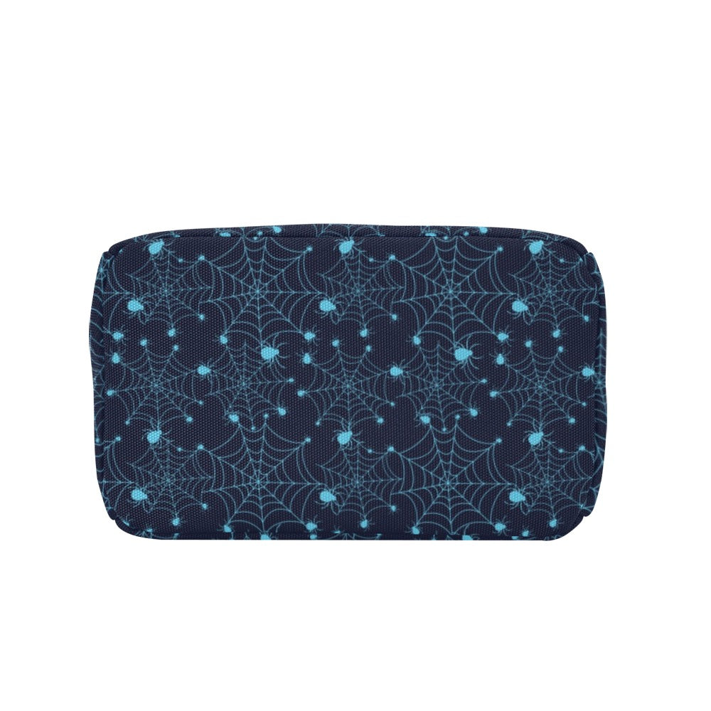 Spider Web Blue Print Design LKS304 Insulated Lunch Bag