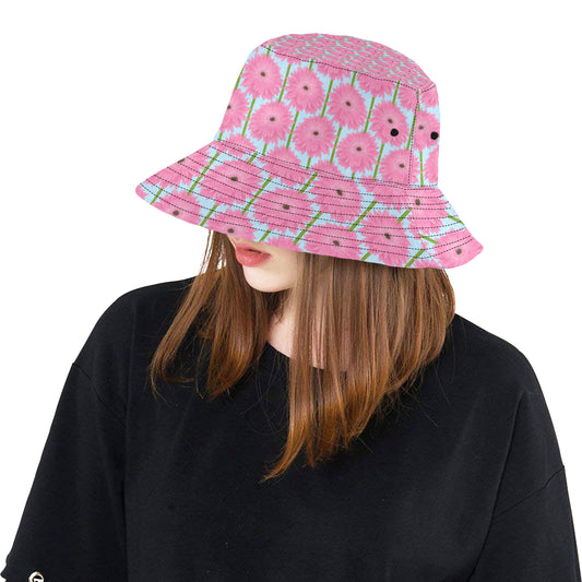 Gerberas Pattern Print Design GB01 Unisex Bucket Hat