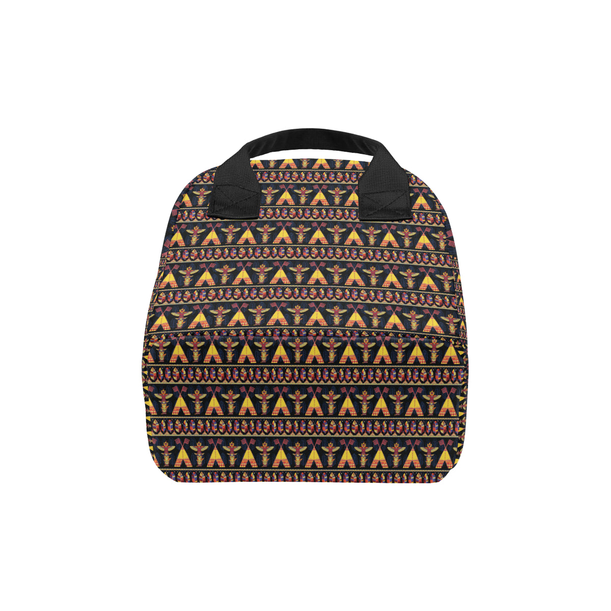 Totem Pole Design Insulated Lunch Bag