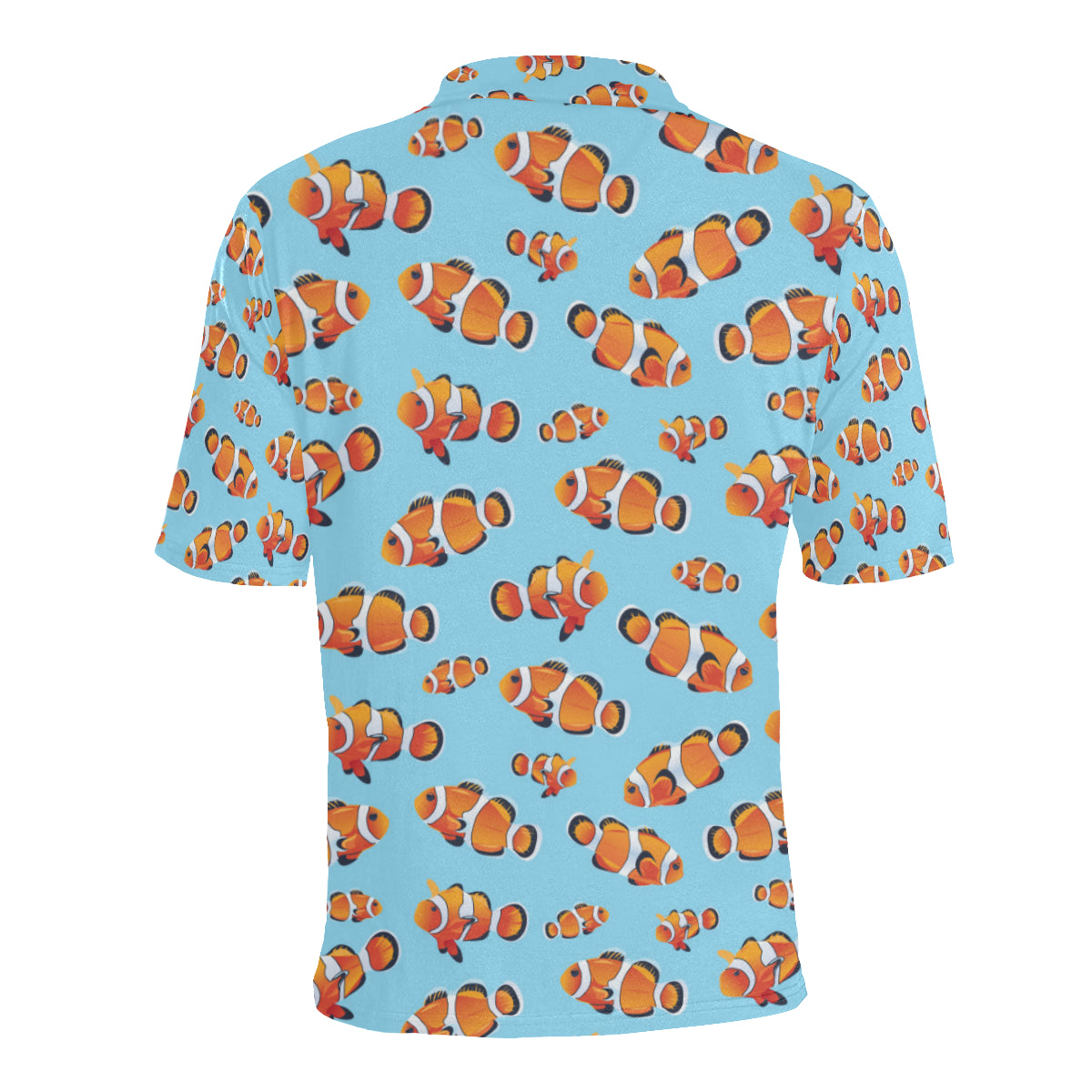 Clownfish Pattern Print Design 01 Men Polo Shirt
