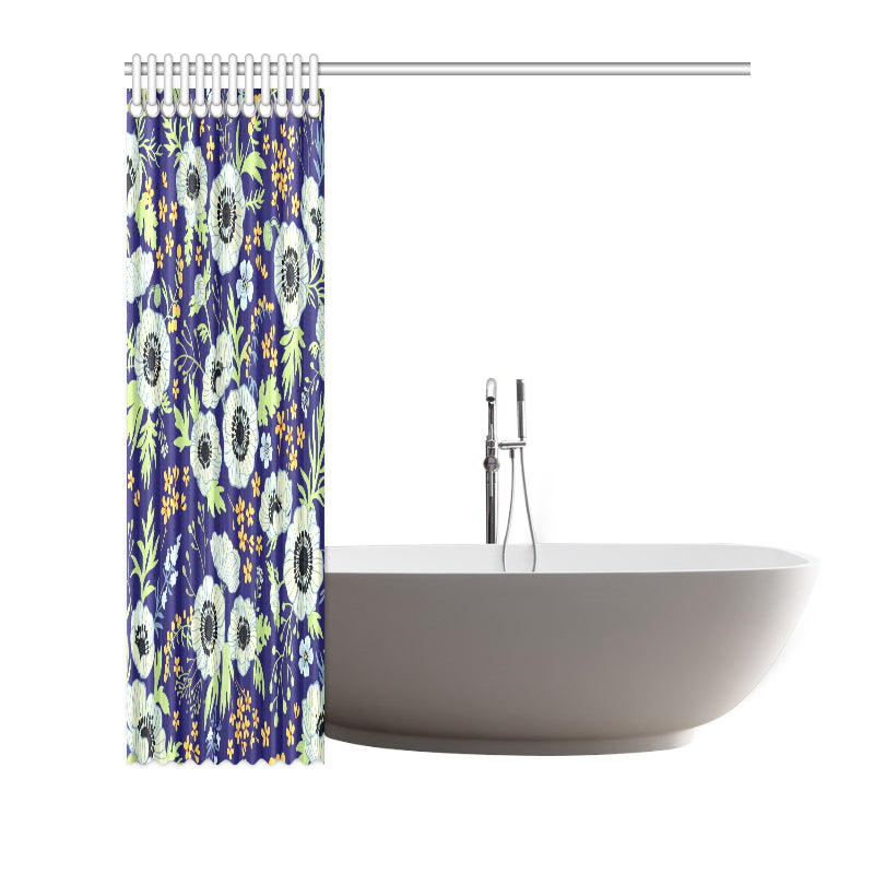 Anemone Pattern Print Design AM06 Shower Curtain