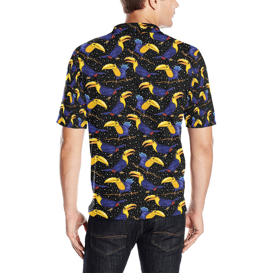 Toucan Print Design LKS307 Men Polo Shirt