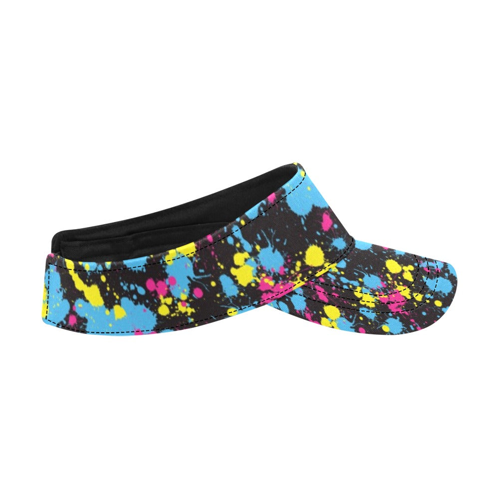 Splatter Colorful Print Design LKS301 Unisex Sun Visor
