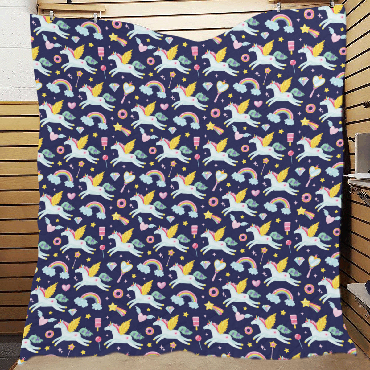 Pegasus Pattern Print Design 05 Premium Quilt