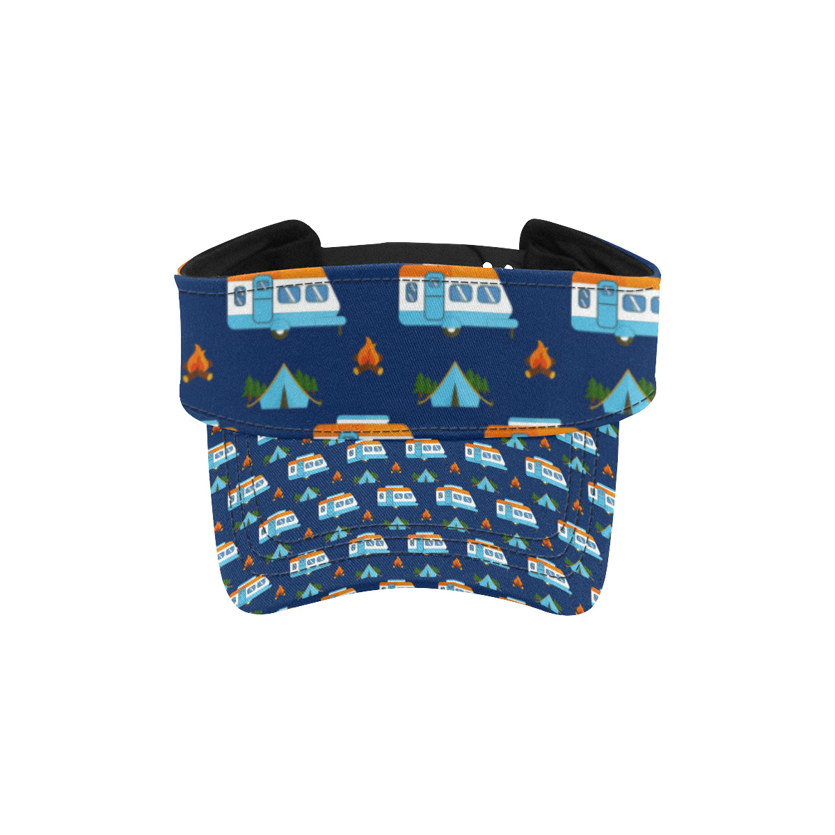 Camper Pattern Camping Themed No 3 Print Unisex Sun Visor