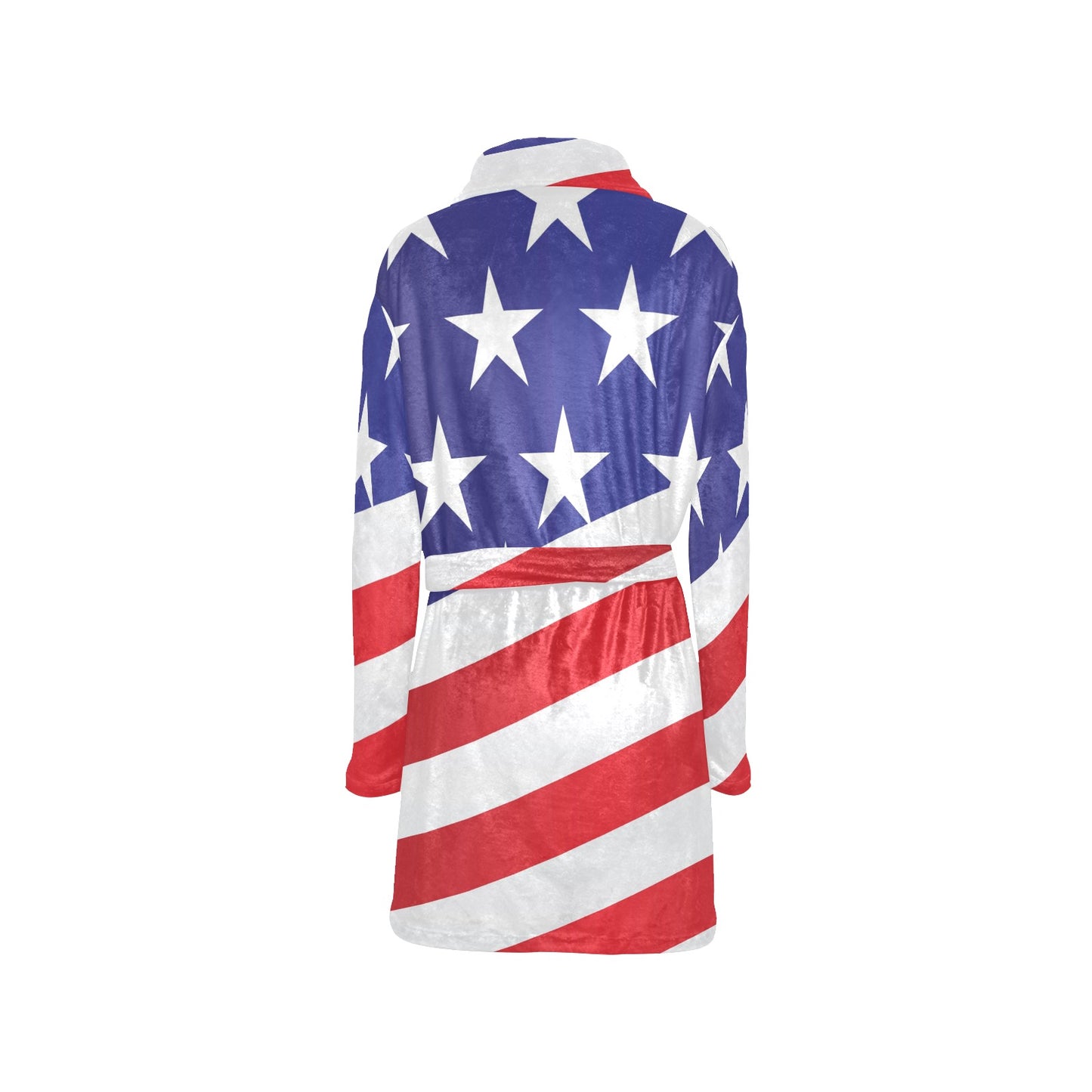 American flag Print Women's Fleece Robe
