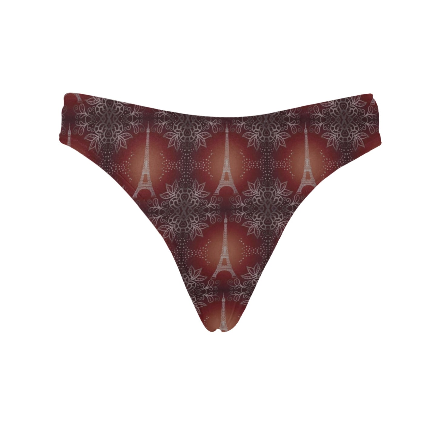 Eiffel Tower Drawing Print Women's Thongs