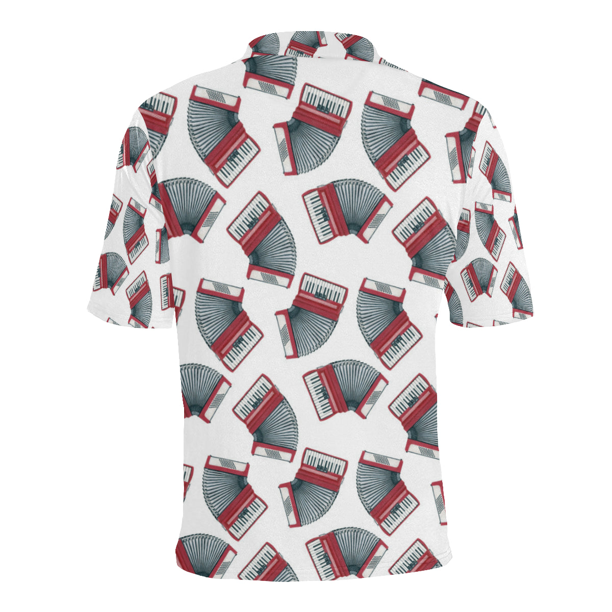 Accordion Pattern Print Design 03 Men Polo Shirt