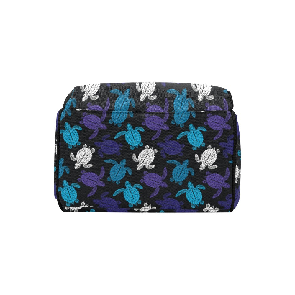 Sea Turtle Print Design LKS306 Diaper Bag Backpack