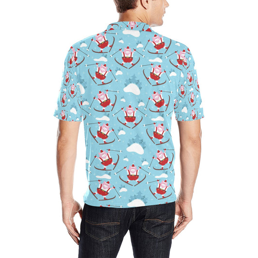 Ski Print Design LKS309 Men Polo Shirt