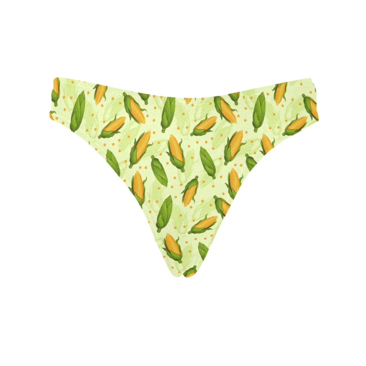 Agricultural Fresh Corn cob Print Pattern Women's Thongs