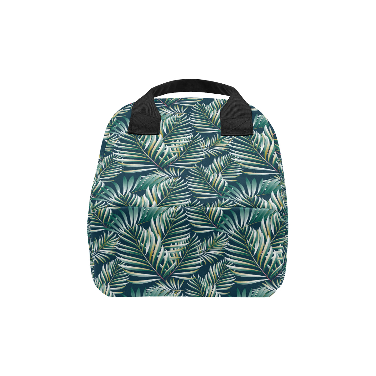 Sun Spot Tropical Palm Leaves hower Curtain Insulated Lunch Bag