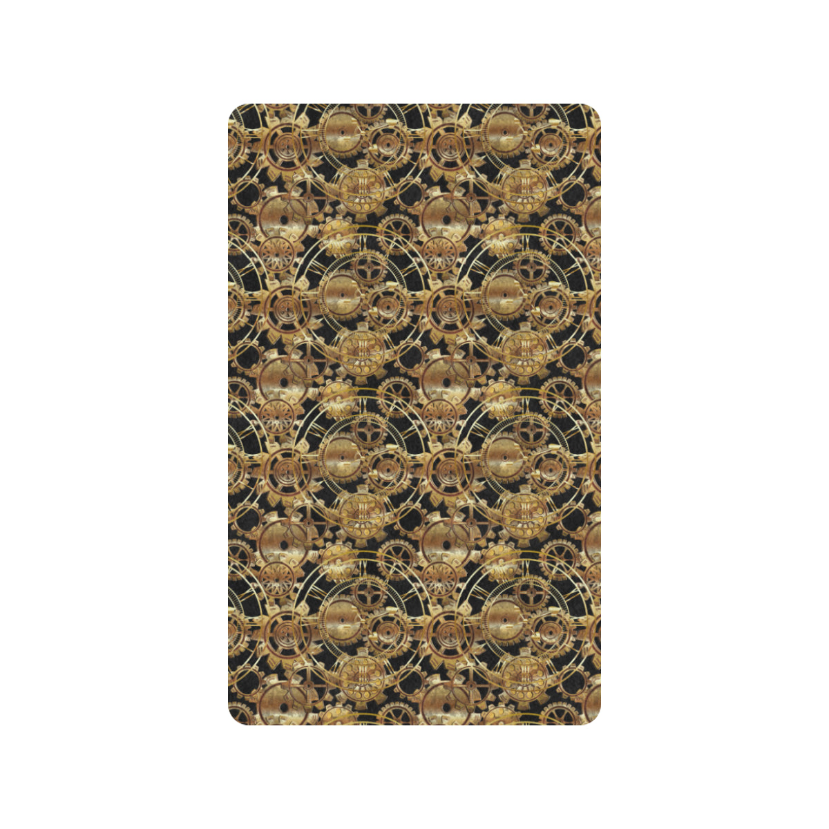 Steampunk Gear Design Themed Print Rubber Doormat