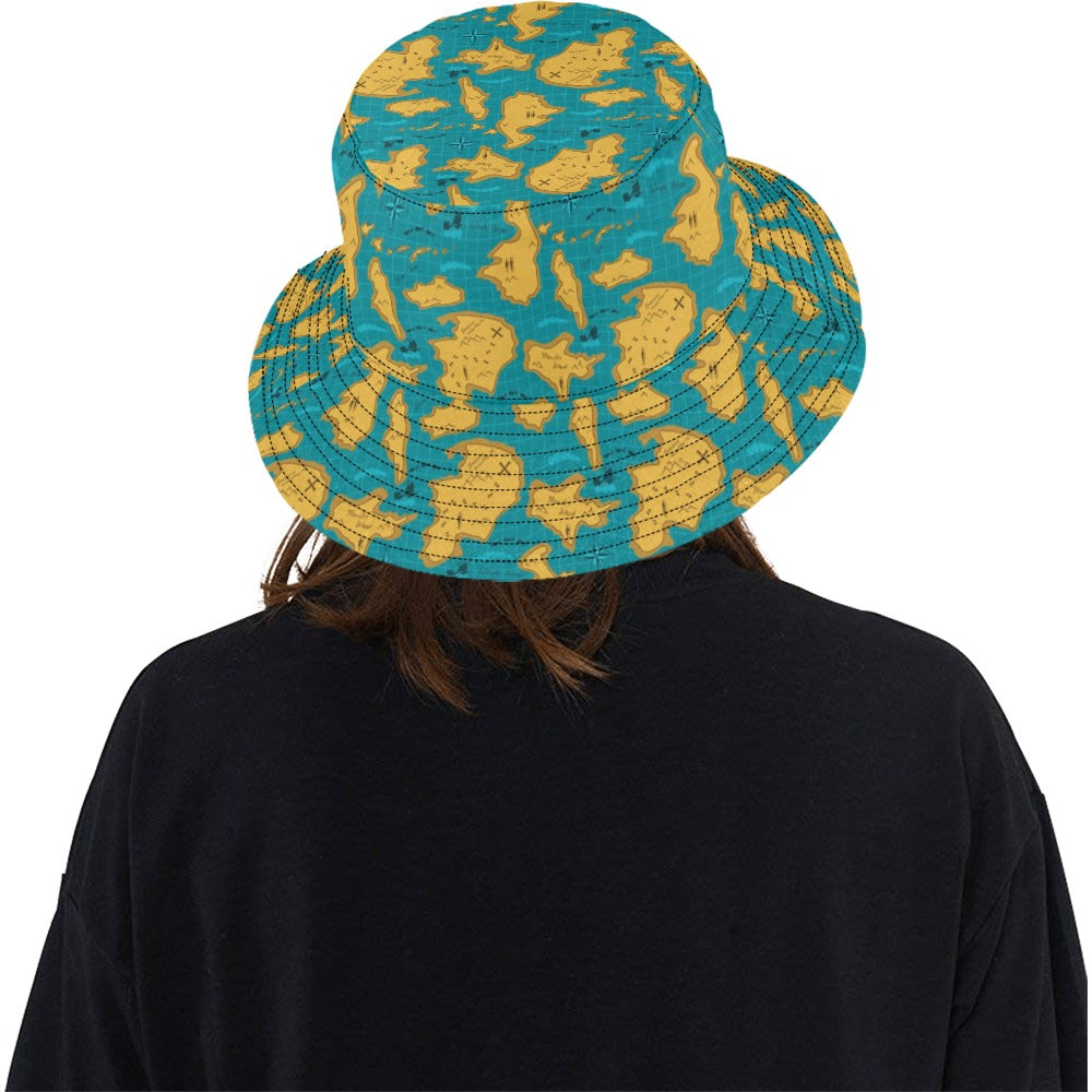 World Map Print Design LKS301 Unisex Bucket Hat