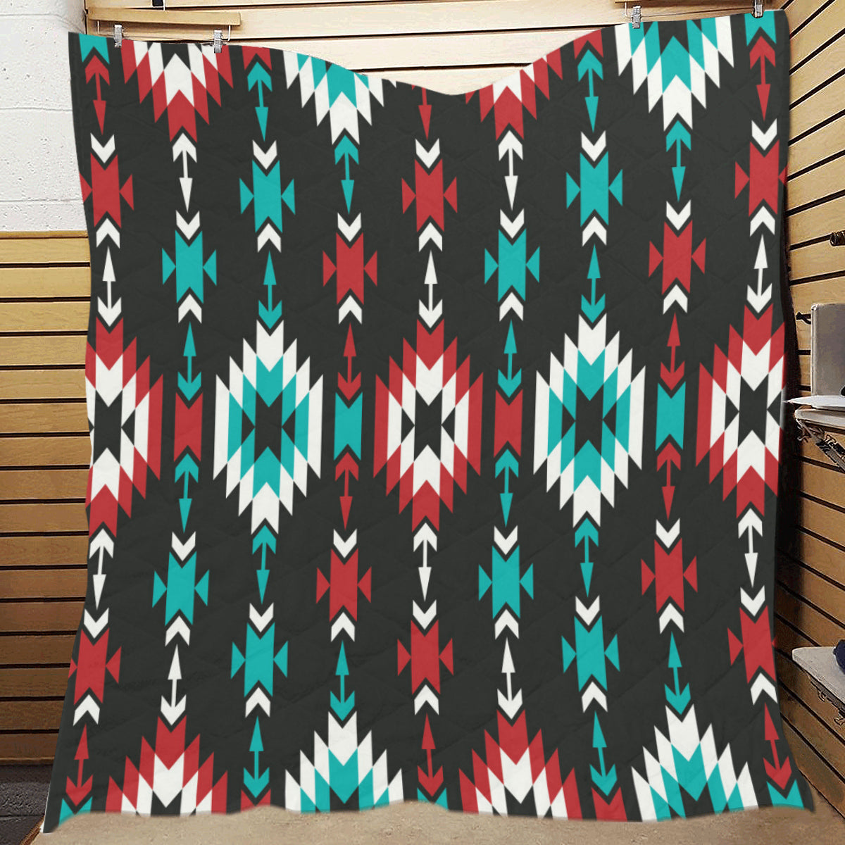 Native Pattern Print Design A08 Premium Quilt