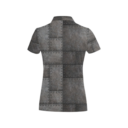 Armor Pattern Print Design 02 Women's Polo Shirt