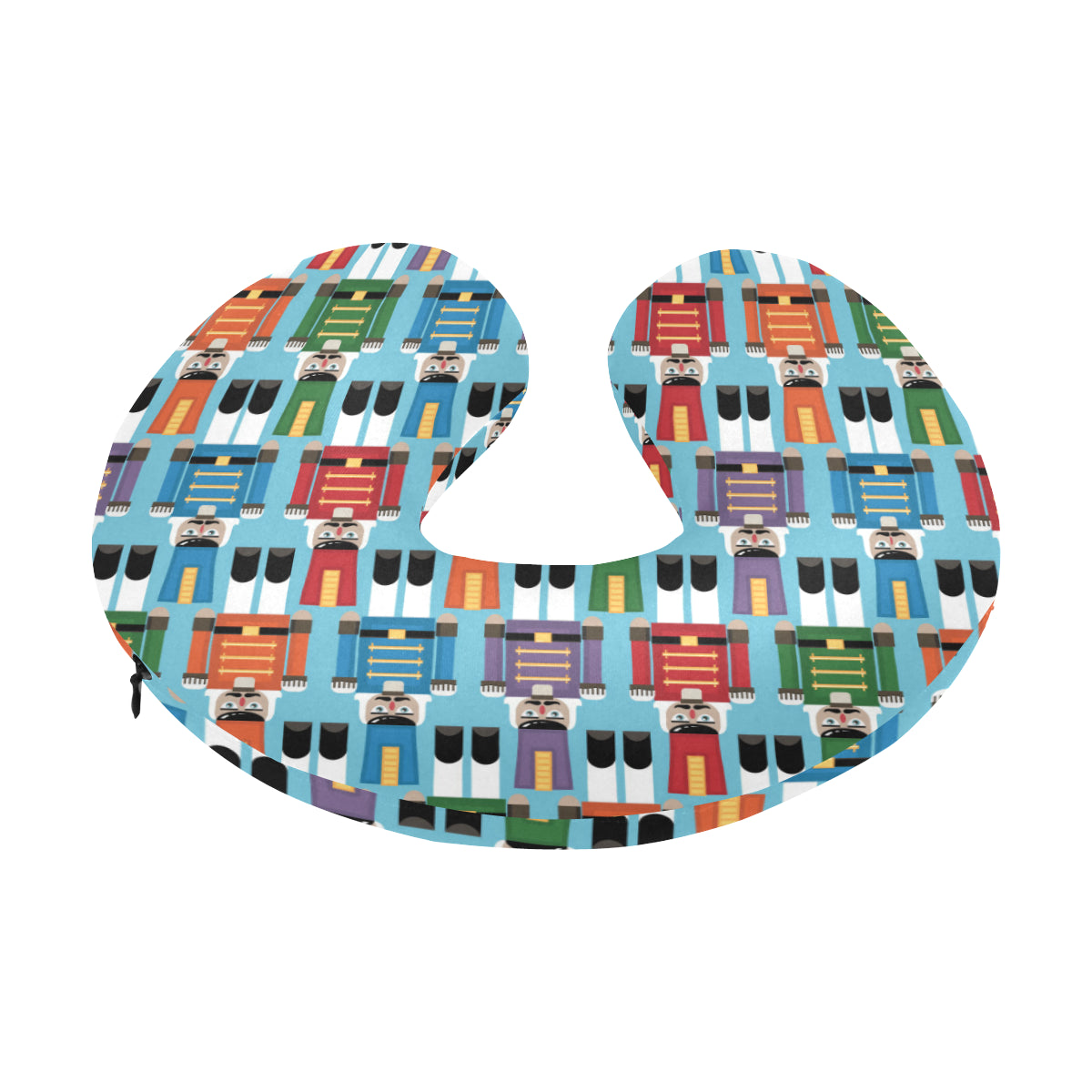 Nutcracker Pattern Print Design A02 U-Shaped Travel Neck Pillow