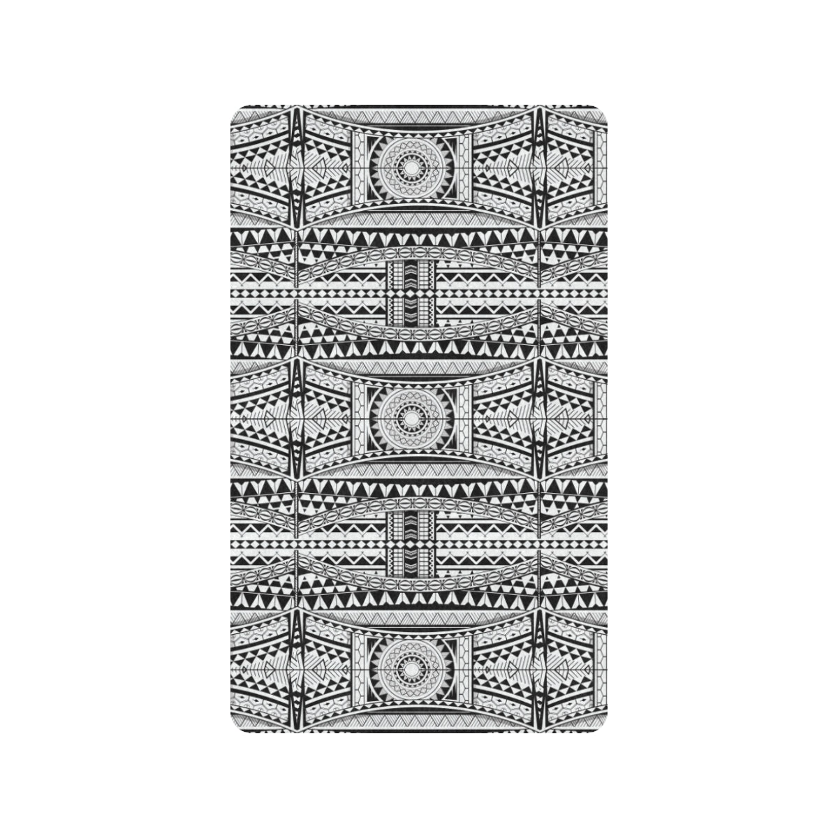 Polynesian Tattoo Design Rubber Doormat