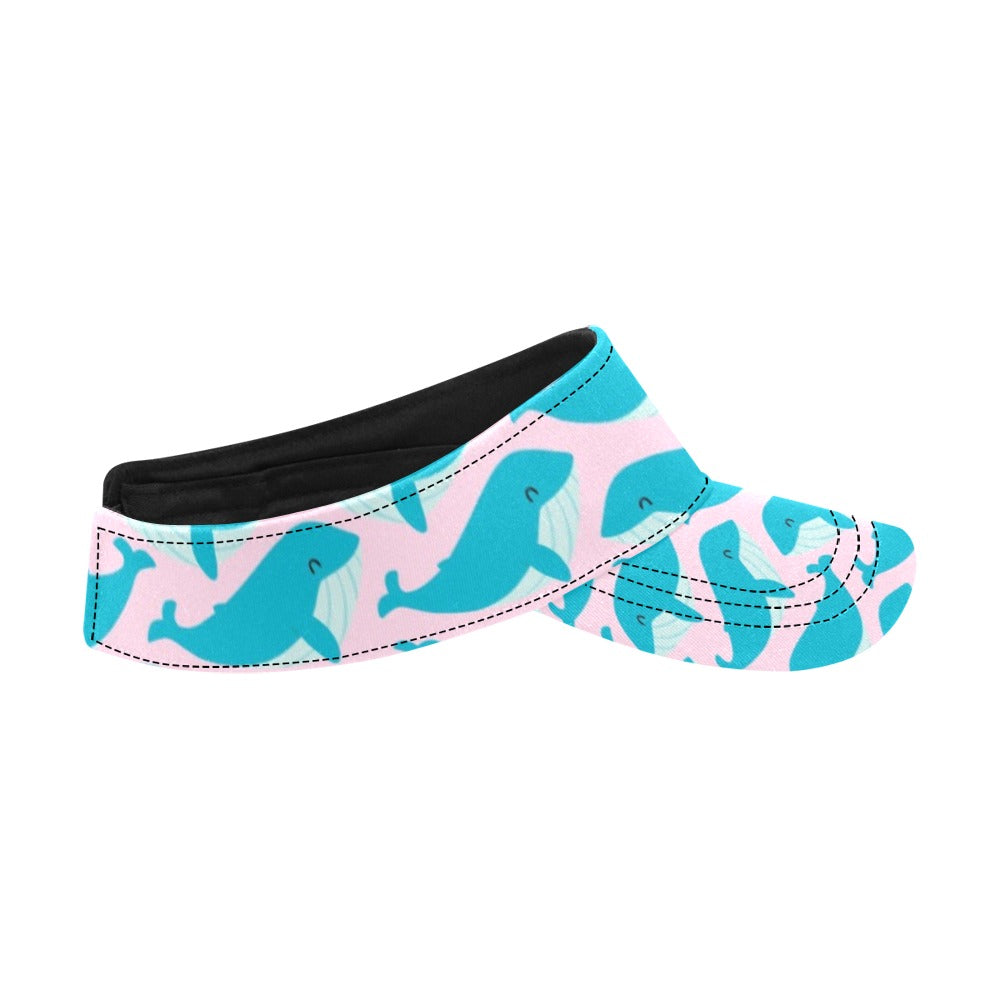 Whale Print Design LKS302 Unisex Sun Visor