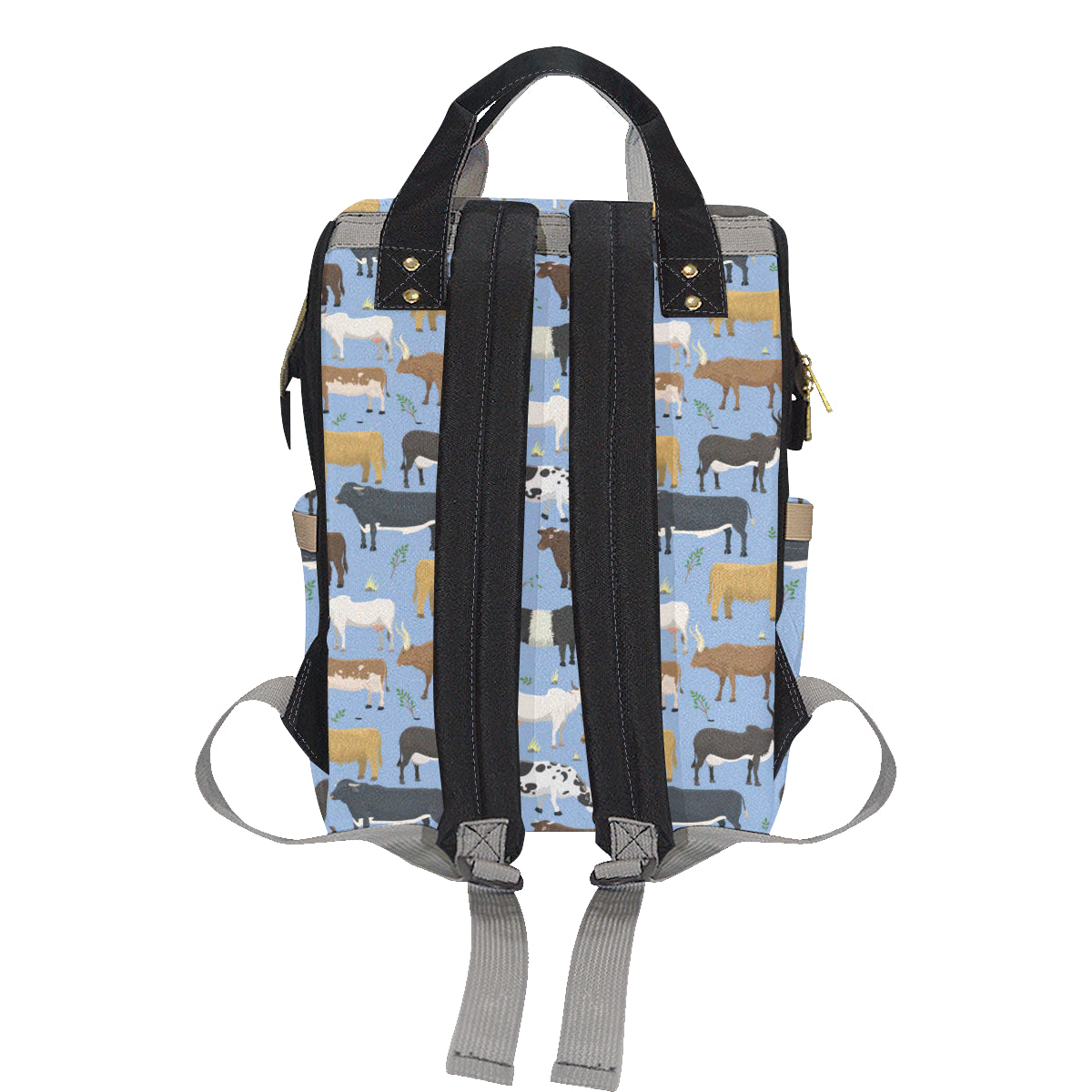 Cattle Pattern Print Design 02 Diaper Bag Backpack