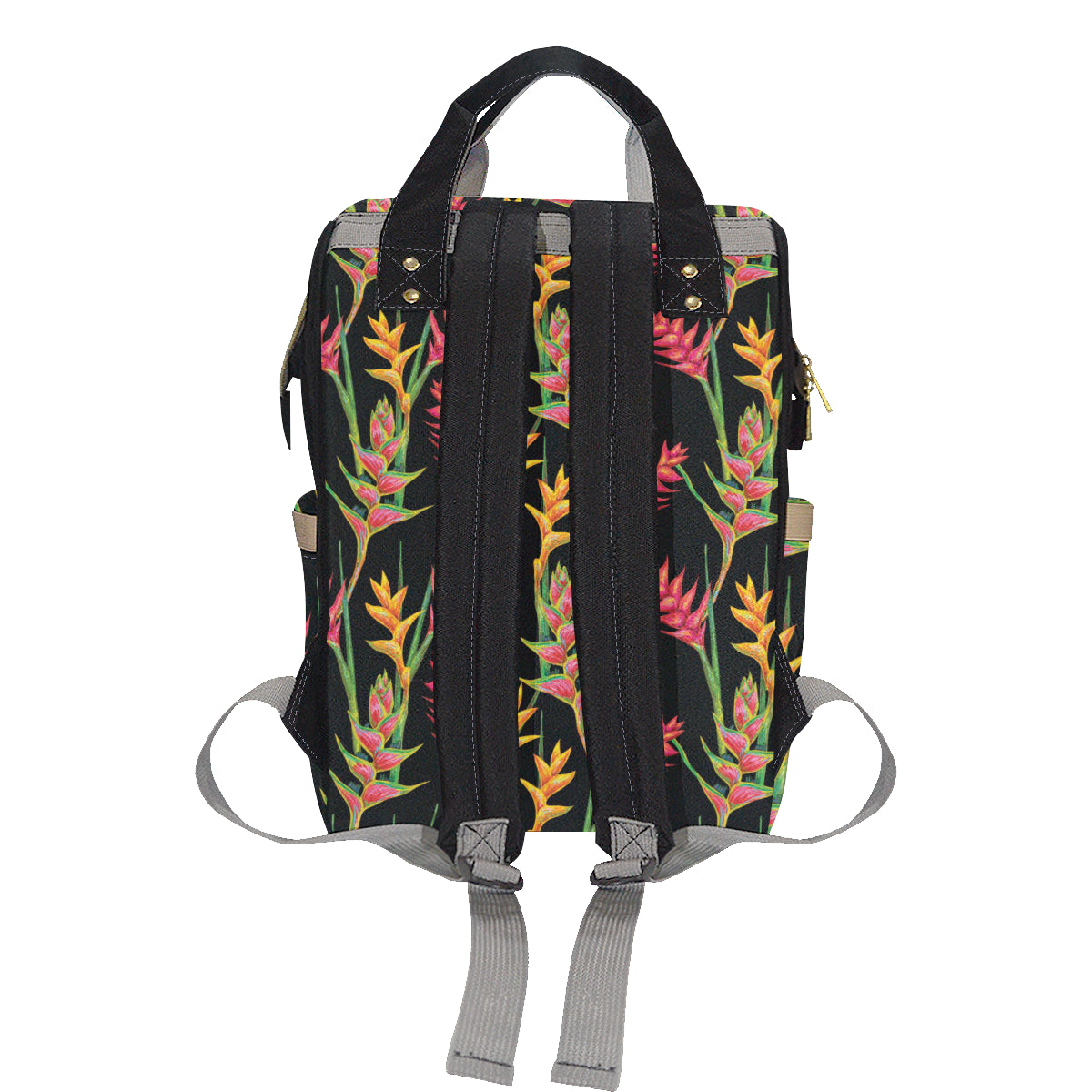 Heliconia Pattern Print Design HL01 Diaper Bag Backpack