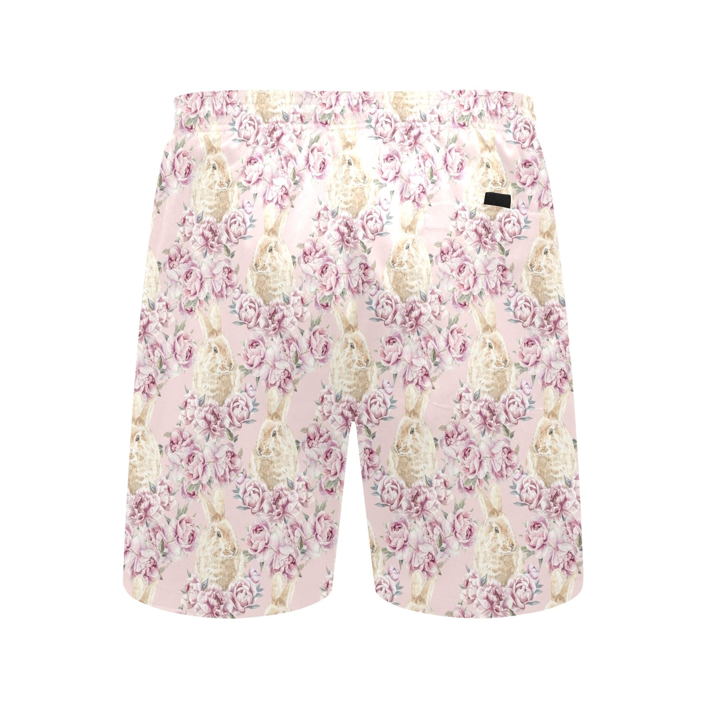 Rabbit Print Design LKS403 Men's Swim Trunks Beach Shorts