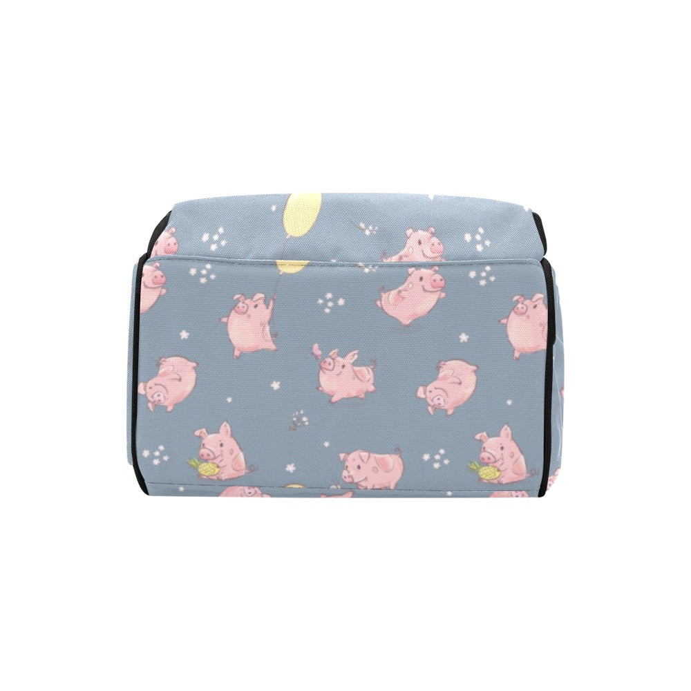 Pig Print Design LKS405 Diaper Bag Backpack
